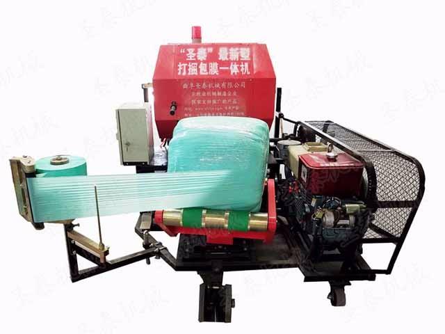 打捆包（bāo）膜机体积小、重量、结构紧凑（còu）、操作方便