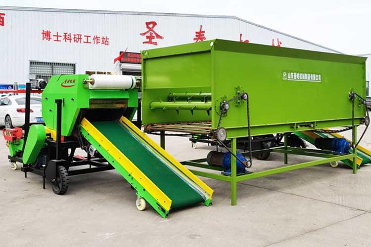 秸秆青储包膜机